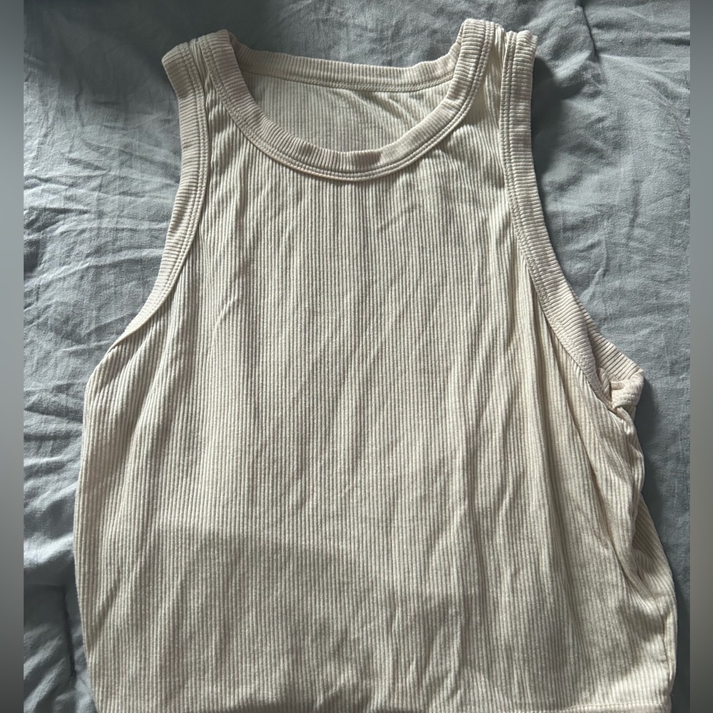 Cream Tank Top